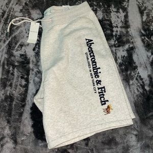 bnwt, abercombie & fitch, fleece shorts